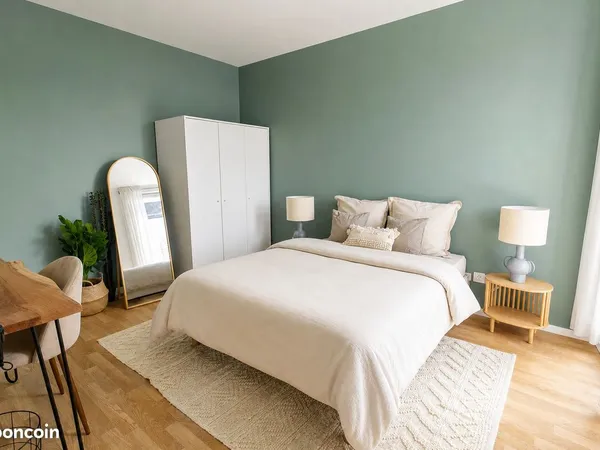 Spacieuse chambre de 12 m² en coliving à Paris - PA88