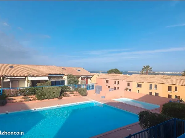 Exceptionnel studio cabine climatisé vue mer/étang