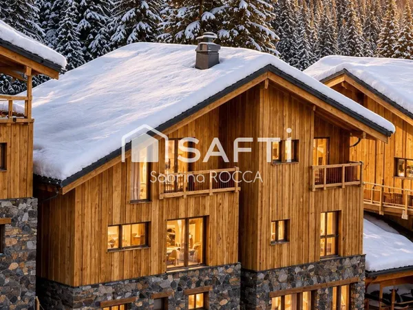 LA PLAGNE - CHALET INDIVIDUEL 142 m² - 6 CHAMBRES - ESPACE BIEN-ÊTRE - SKIS AUX PIEDS - DOMAINE SKIA