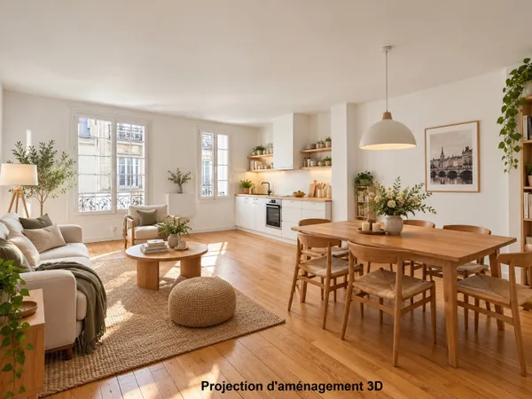 Appartement 3 pièces 52 m²