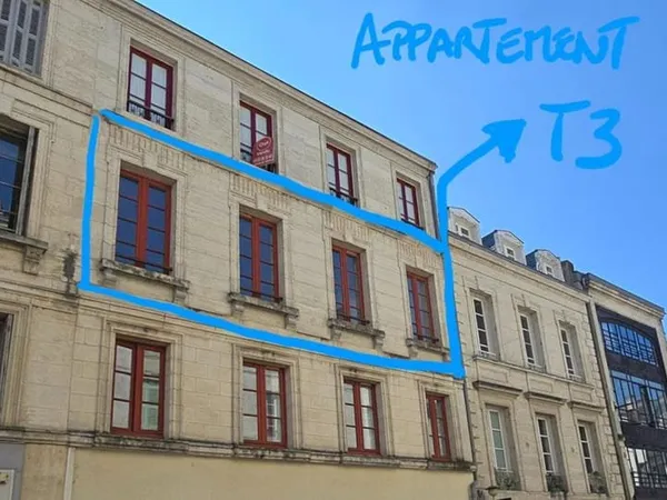 Appartement T3, résidence sécurisée avec ascenseur , cave privative, garage indépendant