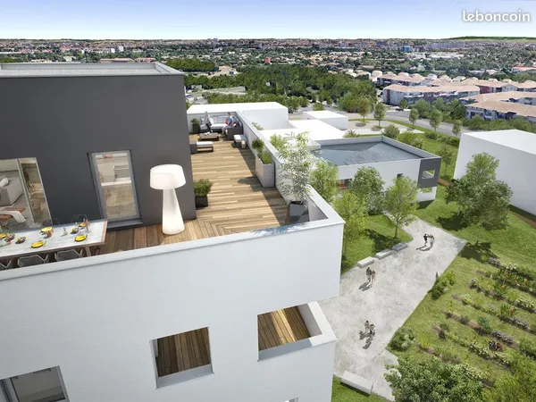 APPARTEMENT T4 ATTIQUE - TOIT TERRASSE - PENTHOUSE - 77 m2 - Toulouse 31300 - 1.030 CC