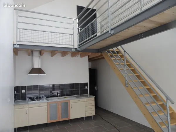 Appartement loft T3 80m2 centre + parking