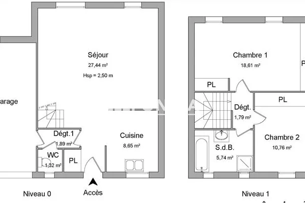 Maison 3 pièces 77 m²
