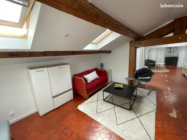 Loft sous les toits- Prefecture / Castellane 6eme - 33m2 Carrez / 52 m2 au sol - Bail Mobilité