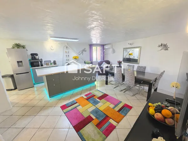 PIGNANS - MAISON DE VILLAGE T4, GARAGE DE 50M2, LUMINEUSE, CLIMATISATION