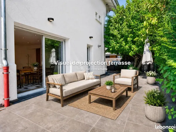 Appartement 5/6 pièces en rez de jardin dans une petite copropriété proche lac