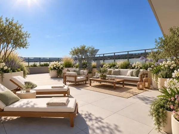 T4 au dernier étage avec grande terrasse - Parkings