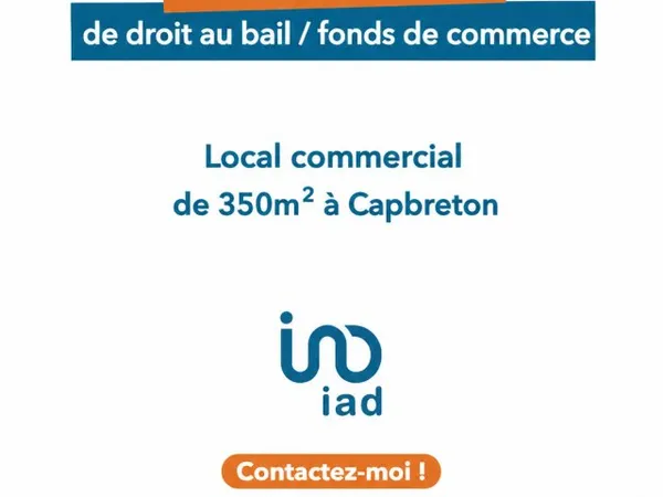 Local commercial 350 m²