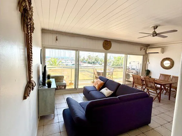 🌴 location meublée au mois - port de hyères - vue mer 🌊