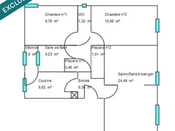 Appartement T4 lumineux - Stationnement et cave  Quartier Zola