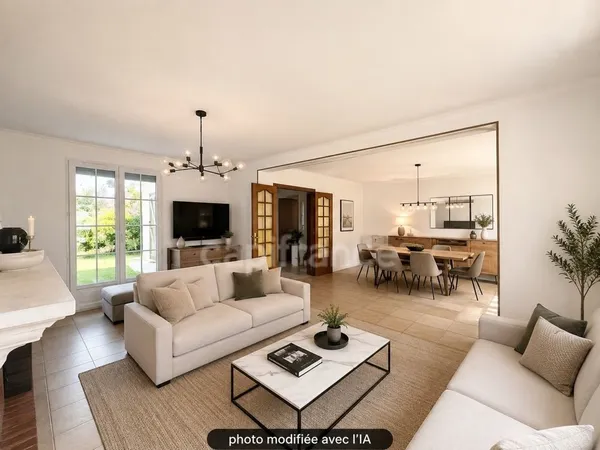 Maison familiale de 131 m² à vendre à Cergy Village  3 chambres, bureau, jardin et garage