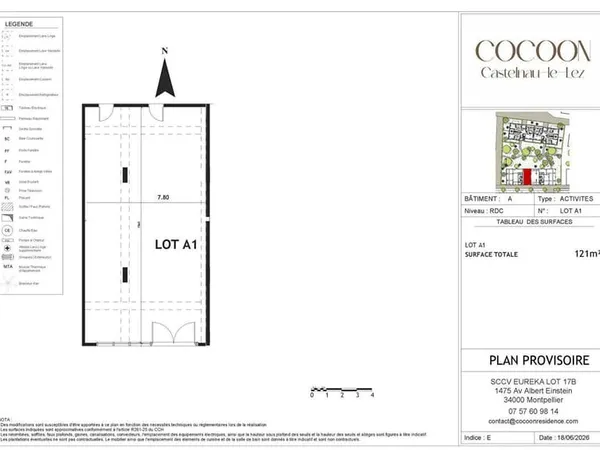 Local commercial 121 m²