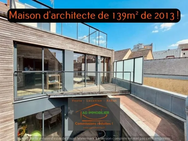 Maison atypique et moderne de 139m² proche rue saint-hélier !