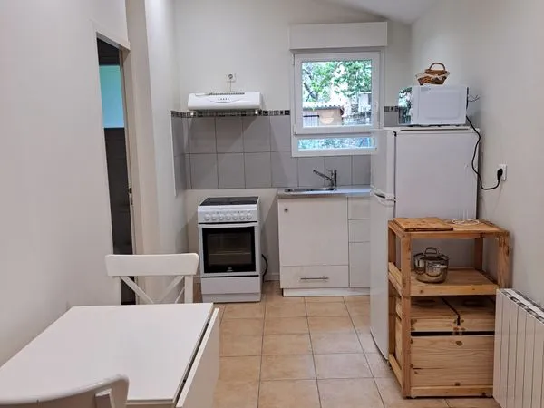 A Louer studio 24 m2 meublé avec jardin de 20m2 et cellier de 10m2 quartier patte d' oie
