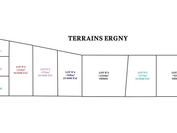 Terrain 400 m²