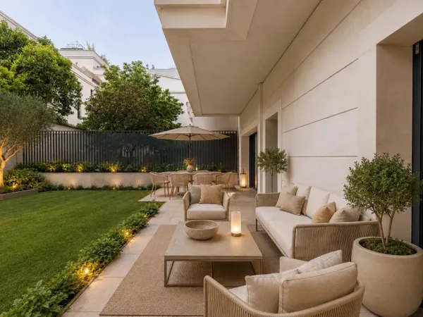 3 pièces, 2 chambres avec jardin et terrasse