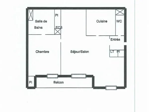 Appartement 2 p à PARIS 11ème