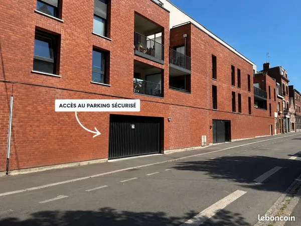 Place de parking à louer - Centre-ville d'Armentières - Résidence sécurisée