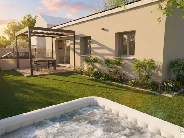 Terrain 401 m² à Salon-de-Provence - Projet maison neuve 85 m² avec 3 chambres et garage
