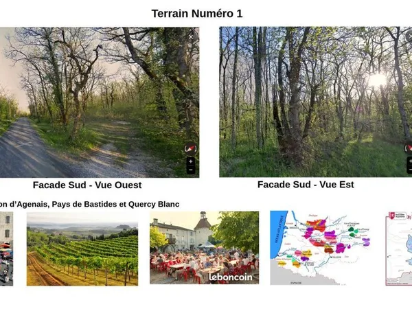 Terrain boisé chênes 1 avec CU (Agenais, Quercy, Cahors)