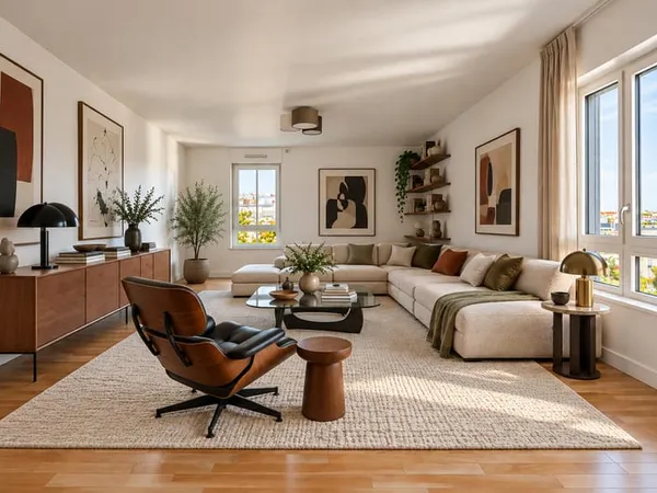 Un jardin suspendu au-dessus de Paris : penthouse familial et vues panoramiques