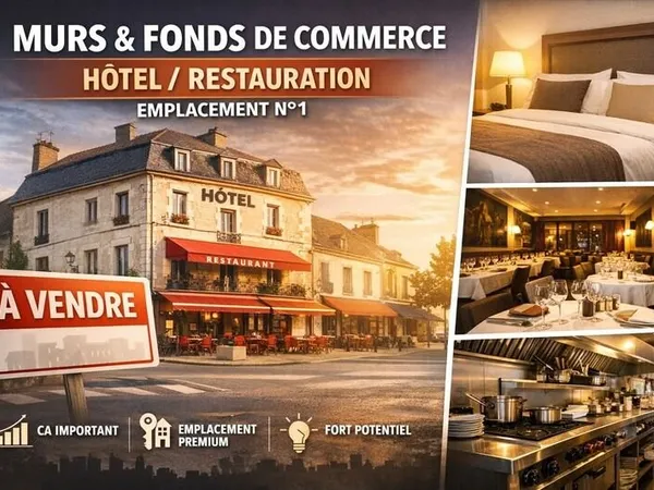 MURS & FONDS DE COMMERCE - HÔTEL / RESTAURATION - EMPLACEMENT N°1