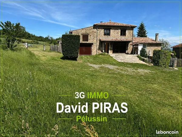 Maison de caractère + appartement indépendant sur 9 808 m² - Proche Pélussin