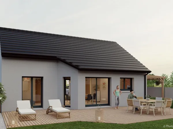 Terrain + maison 63 m²