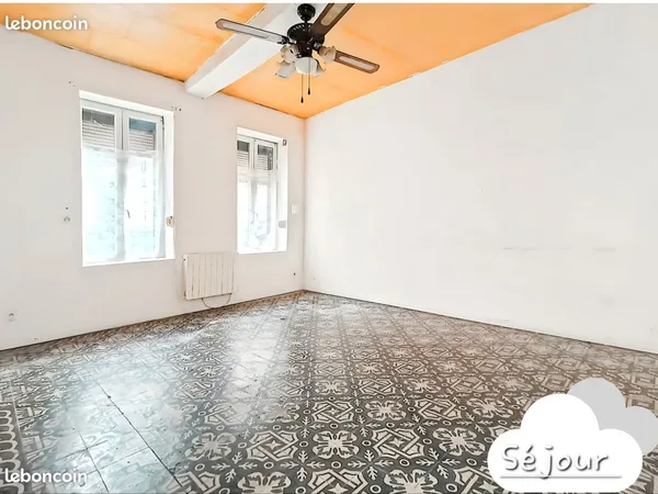 Maison à rénover 59000eur prox centre-ville 5 pieces
