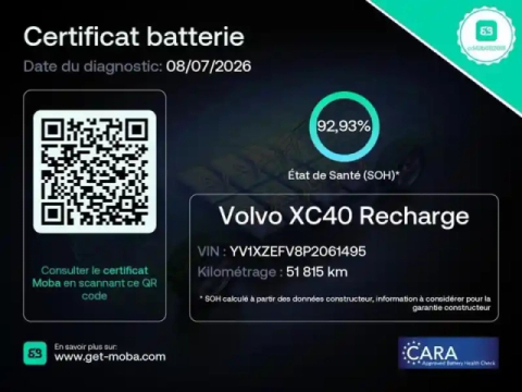 Volvo Xc40 recharge 231ch start edt