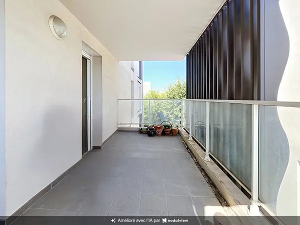Valence appartement 3 pièces de 64.46 m2, balcon terrasse de 12.29m² et garage de 18m²