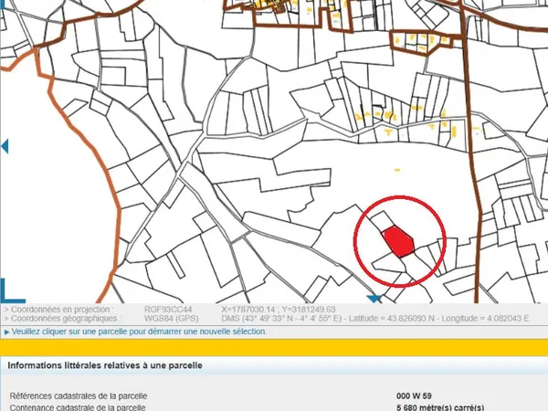Terrain de 5 680 m² à vendre - Fontanès (30250
