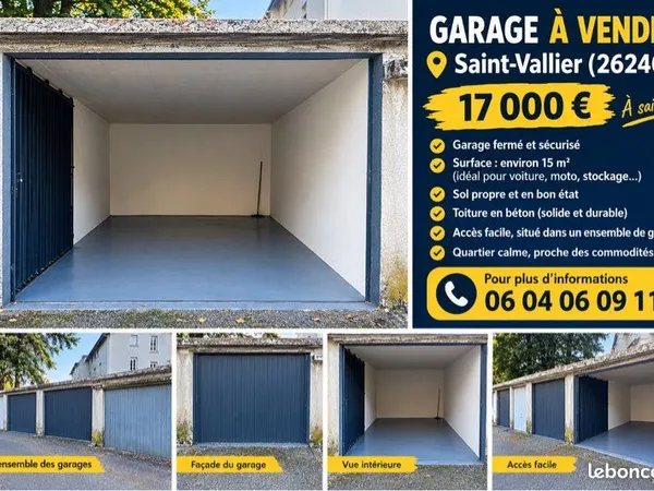 Garage et parking Vente Saint-Vallier 17000€