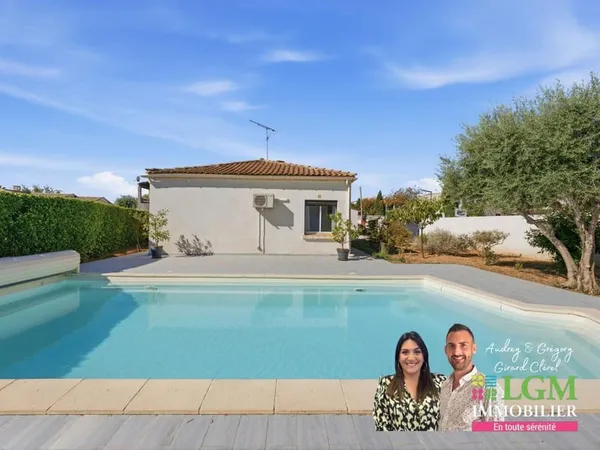PIGNAN - PLAIN-PIED 4 FACES • PISCINE • GRAND GARAGE
