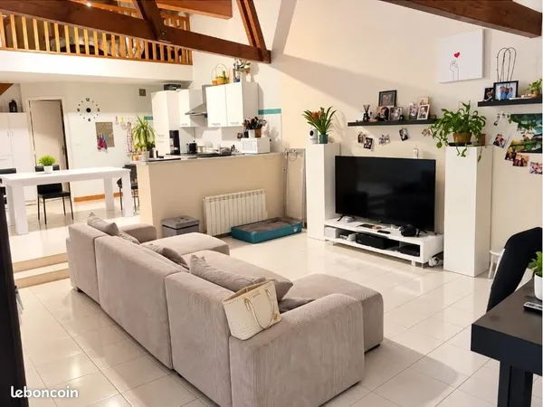ANGOULEME L'HOUMEAU- 130 m²-Séjour 60 m²- 3 chambres+mezzanine-piscine