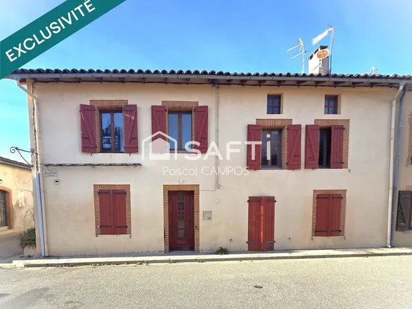 Maison de ville de 168m², 4 chambres, travaux à prévoir