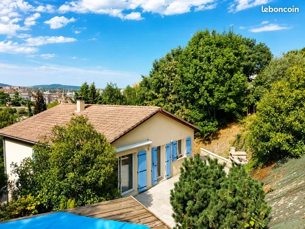Maison Annonay 127m² Grand jardin et belle vue