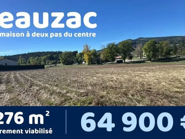Terrain à bâtir Vente Beauzac 1276m² 64900€