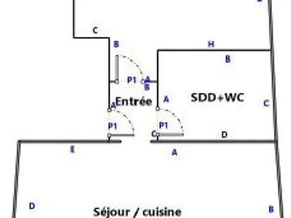 Appartement 2 pièces 47 m²