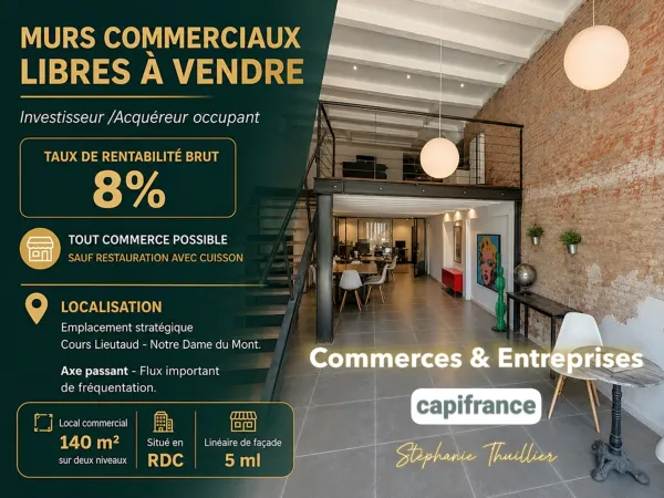 Commerce 5 pièces 140 m²