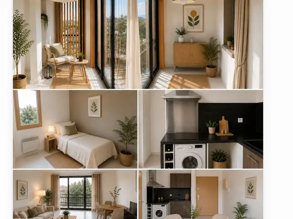 T2 32m2 avec terrasse fermée - Location non meublée à l'année