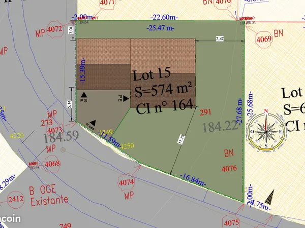 Terrain à bâtir viabilisé 574 m² - Lotissement Clairefontaine - Auch