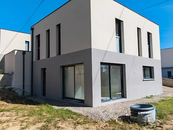 Villa neuve toiture terrasse