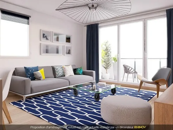Appartement 3 pièces 57 m²