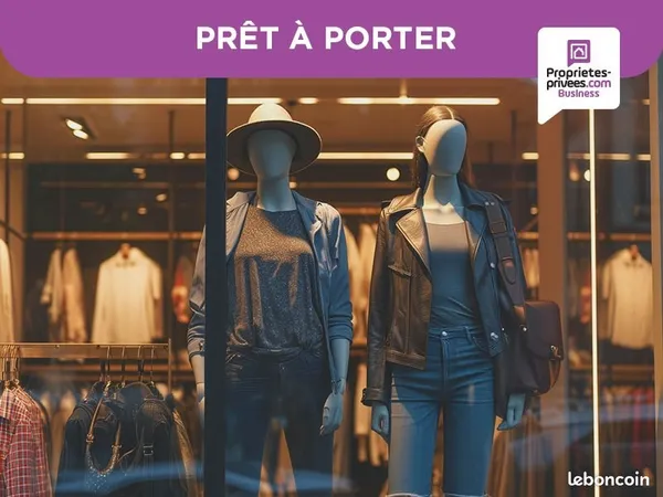 Fonds de commerce prêt-à-porter, mode 100 m²