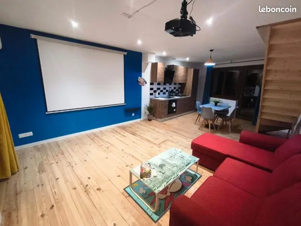 Grand loft meublé 65 m² plein coeur de Sainte-Livrade