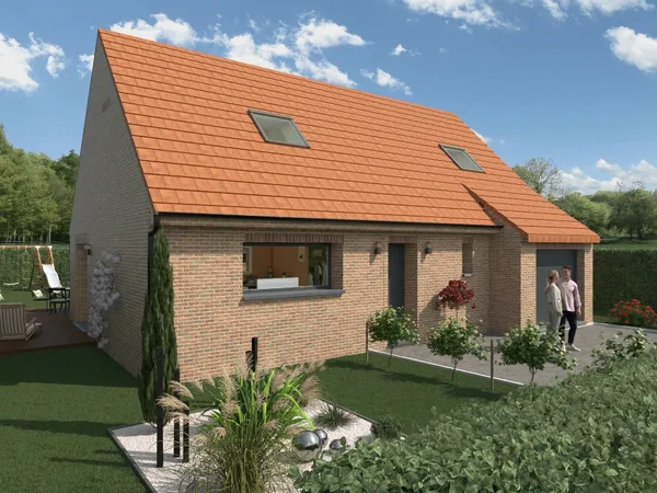 Terrain + maison 102 m²