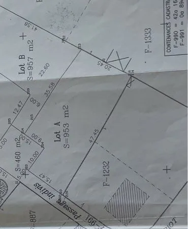 Terrain constructible 953m2