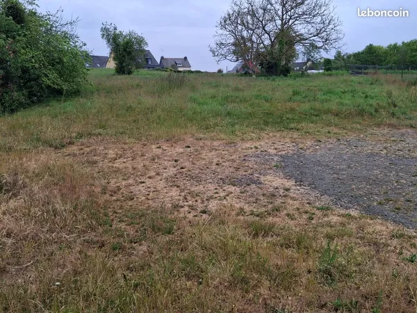 Trégueux, terrain 1200m2 avec permis de construire